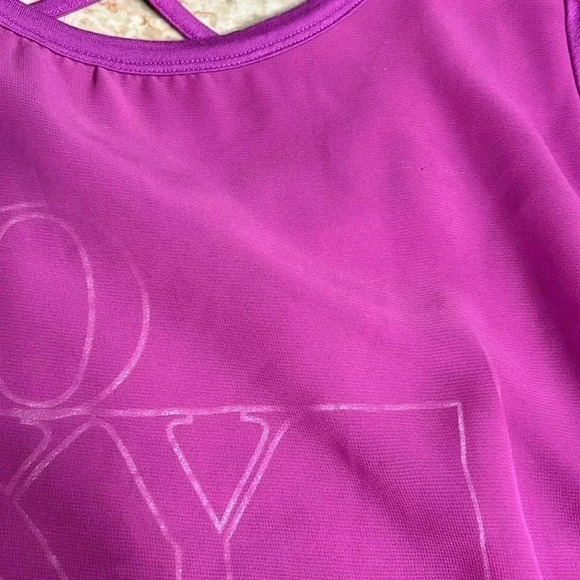 “Foxy “logo Y2K,
double lattice top,Sheer overlay ,fitted,collegiate, flaw - Picture 12 of 16